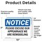 Signmission Excuse Appearance We Are Remodeling, 10 in W x Rectangle, Vinyl Decal OS-2PACK-NS-D-710-L-15646 - alternate 3